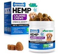 Calming Dog Treats 150 Count - Calm the eff down for Dogs - Reduce Stress Relief, Separation, Barking, Fireworks, Thunderstorms - 100% Natural Ingredients dogs calming Treats (Chicken)