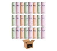 Calming Drink | 120mg Magnesium with Lion’s Mane, Chamomile Lemon Balm | Low Calorie, 0 Sugar, Relaxation & Stress Relief TRIP - (Pack 24, LemonBasil-ElderFlowerMint-Peach Ginger)