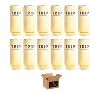 Calming Drink for Adults | 120mg Magnesium with Lion’s Mane, Chamomile & Lemon Balm | Low Calorie, No Sugar, Vegan Wellness Beverage | Relaxation & Stress Relief (Trip,Mindful Blend,Blood Orange 12Pk)