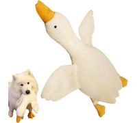 Calming Duck Dog Toy, Stress Relief & Interactive Chew Toy for Anxious Dogs, Soft Plush Puppy Toy for Boredom, for Small Medium Large Dogs, White, 50cm 50CM