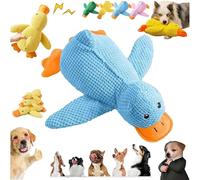 Calming Duck for Dogs, 2026 New Premium Calming Duck Dog Toy, Plush Dog Toy For Large Medium Puppy With Quack Sound For Boredom Stress Relief and Solitude (Blue, Large)