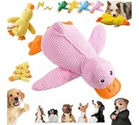 Calming Duck for Dogs, 2026 New Premium Calming Duck Dog Toy, Plush Dog Toy For Large Medium Puppy With Quack Sound For Boredom Stress Relief and Solitude (Pink, Medium)