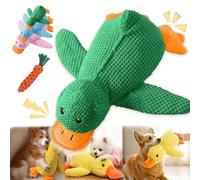 Calming Duck, Quacking Duck Chew Toy for Dogs, Calming Duck Toy for Dogs, Soft Stuffed Plush Mellow Calming Pillow, Durable Chew Toys for Puppies and Senior Keep Busy (B, Large)