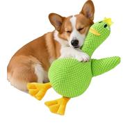 Calming Duck Toy - Cute Yellow Stuffed Calming Duck Dog Toys,Squeaky Interactive Game Pillow for Separation Stress Puppy Teething Sleep Aid Travel Indoor Play Quiet Time Crate Time