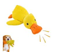 Calming Duck Toy for Dogs, 2025 Upgraded Durable Plush Chew Toy with Gentle Squeak, Soft Textured Fabric, Suitable for All Breeds (L)