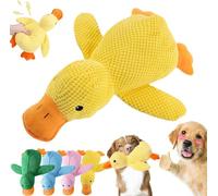 Calming Duck Toy for Dogs, Yellow Duck Dog Toy, Soft Stuffed Plush, Interactive Play, Deep Relaxation for Dog, Quacking Ducks Toys (yellow,32cm)