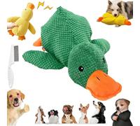 Calming Duck Toy, Mellow Duck Calming Dog Toy for Aggressive Chewers, Quacking DuckChew Toyes for Dogs (Green, Medium(24in*20in*24in))