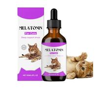 Calming for Cats,60ml Drops Supplement - Pet Relaxant for Travel New Environment Noisy Households Grooming Crate Training Vet Visits Thunderstorm