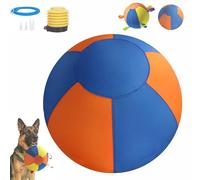 Calming Jumbo Ball for Dogs, 10/18/22" Giant Herding Ball for Dogs, Durable Tear-Resistant Inflatable Big Ball with Handle Cover & Pump, Heavy Duty Exercise Ball for Play & Exercise Dogs (B, 9.84")