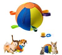Calming Jumbo Ball for Dogs, Durable Tear-Resistant Inflatable Big Balls with Handle Cover & Pump For Medium & Large Breeds Shepherd Cattle Dog (Medium)