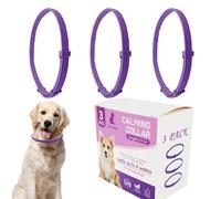 Calming Pet Collar - Dog Calming Collar | Waterproof Calming Diffuser | Comfortable Breakaway Collars | 3/4 Piece Adjustable Pet Calming Collar | Silicone Collar Infused Calming Oils For All Sea
