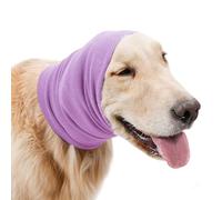 Calming Pet Snood, Soft Dog Ear Cover Hood, 9.84 Inches Neck Warmer with Authentic Fabric, Plush Protective Headgear, Comfortable Design with Gentle Fit, Canine Accessory for Haircut Bath
