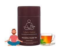 Calming Relax Herbal Chamomile lemongrass tea Peaceful Pause-Premium STGFOP Grade Green Tea eco-friendly Box, 25 tea bags- Luxurious Packaging for Gifting & Personal Use