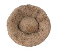 Calming Round Pet Bed, Soft Plush Doughnut Kennel with Non-Slip Bottom for Small Pets, Warm Cozy House Bed for Puppies and Kittens