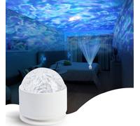 Calming Sensory Lights, Sensory Toys for Kids with Autism, Ocean Light Projector with 7 Color Patterns, Light Projects Water Ripple Effects onto Walls and Ceilings, Autism Toy, for Children and Adults