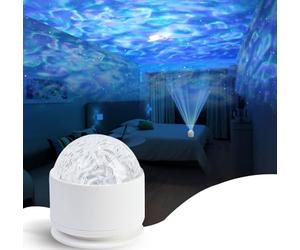Calming Sensory Lights, Sensory Toys for Kids with Autism, Ocean Light Projector with 7 Color Patterns, Light Projects Water Ripple Effects onto Walls and Ceilings, Autism Toy, for Children and Adults