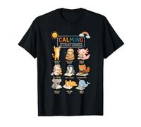 Calming Strategies Cute Animals Stress Relief Mindfulness Value Graphic T-Shirt