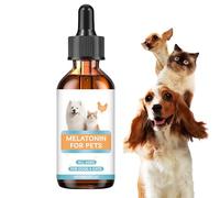 Calming Supplements for Dogs - 60ml Cat Sleep Support Sedative Calming Aid | Pet Relieving Supplement for Kitten Care Health Daily Travel Indoor Grooming Sleeping Aggression Bathing