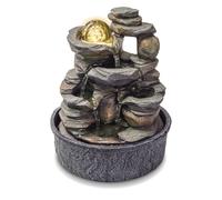 Valiant Table Top Water Fountain with Spinning Glass Sphere