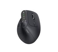CALMUDHON Rechargeable Vertical Ergonomic Wireless Mouse Multi Device 2.4G Bluetooth 3 Mode Silent Office Mouse with LED Display Multifunction Buttons for Laptop PC Mac Tablet