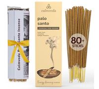 CALMVEDA Holy Palo Santo Incense Sticks for Cleansing - 80, Charcoal Free