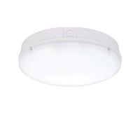 CALO Microwave Sensor Emergency Outdoor Weatherproof Vandal Resistant IK08 Colour Changing Technology LED Bulkhead Ceiling Wall Light IP65 Rated