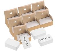 Calolin 1000 Pcs White Business Cards, 3.54 x 2.13 in Small Note Cards, Thick Index Paper for Writing & Drawing, DIY Message Paper for Bookmarks, Present Tags