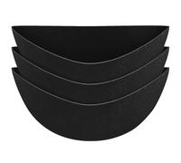 Calolin 3 Pcs Half Round Felt Plant Liners, 16" Reusable Garden Basket Liners for Planters, Waterproof and Breathable, Replacement Felt Liners, Ideal for Flowers and Vegetables
