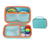 Calolin 3D Printing Pen Case, Hard Protective Case for 3Doodler Start Pen, Portable Travel Storage Organizer Holder, Shockproof, with Mesh Pockets and Hand Strap, Light Blue, 6.7x4.8x3.5 in