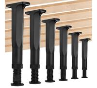 Calolin 8 PCS Adjustable Bed Frame Support Legs, 7.7-14.8 Inches Furniture Support Feet for Frame Sofa Dresser Chair Table Furniture Replacement Parts