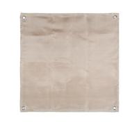 Calolin Fire Pit Mat 100 x 100 cm Beige, Fiberglass Heat-Resistant Grill Mat for BBQ and Baking, 0.2 In Thick Fireproof Mat for Deck & Patio Protection, Outdoor Camping, BBQ