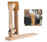 Calolin Leather Stitch Pony, Adjustable Leather Craft Lacing Desktop, Wooden Leather Sewing Horse Clamp for DIY Leather Craft Stitching Repair