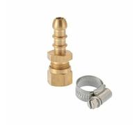 Calor 8mm Gas Hose Nozzle x 8mm Compression and Jubilee Clip
