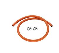 CALOR Gas Brand 1mt 8mm Orange LPG Gas Hose for Propane/Butane with Clips