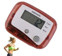 Caloric Step Counter - Accurate Digital Pedometer | Light Walking Pedometer Clip Distance Km Compact Step Calculator for Men, Women, Active Adults or S