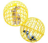 CalorMixs 15.7" Ball-Shaped Movable Chicken Coop,Pigeon Rabbit Duck Safe Walking Net,Preventing Trampled by Horse,Predation by Eagles,Dog Bites.Pet Removable Prevent Harassment Safety Hutch(2 Pack)