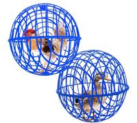 CalorMixs 15.7" Ball-Shaped Movable Chicken Coop,Pigeon Rabbit Duck Safe Walking Net,Preventing Trampled by Horse,Predation by Eagles,Dog Bites.Pet Removable Prevent Harassment Safety Hutch(2 Pack)
