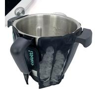 Calotti® Cool Many Black Your Cooling Sleeve for the Monsieur Cuisine Connect and Smart. Simply attach to the mixing pot and cool down. Outer side reinforced with textile fabric.