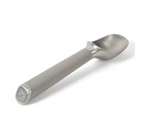 Calphalon Edge Stainless Steel Ice Cream Scoop w/Thermoplastic Rubber Handle - Taupe