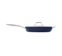 Calphalon Premier Ceramic Nonstick 12"""" Frying Pan with Lid Midnight Blue
