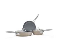 Calphalon Premier Ceramic Nonstick 5-Piece Cookware Set Mushroom Grey