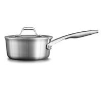 Calphalon Premier Stainless Steel 1.5-Quart Saucepan with Cover, Silver