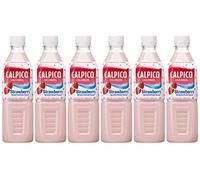 CALPICO Strawberry, Carbonated Drink, Japanese Drink Contains Strawberry Juice Concentrate, Sweet and Spicy Asian Drink, 50ml (Pack of 6)