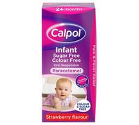 Calpol Colour and Sugar Free Infant Suspension Strawberry 100ml 8439