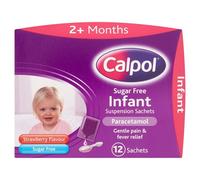 Calpol Sugar Free Infant Suspension 2+ months 12 Sachets