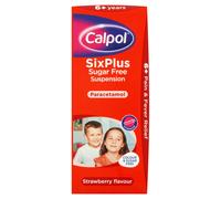 Calpol SixPlus Sugar Free Strawberry Flavour Suspension 200ml