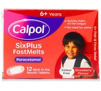 Calpol SixPlus Fastmelts 12 Pack pack