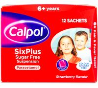 Calpol Six Plus Sugar Free Suspension Sachets 12 x 5ml 1717