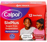 Calpol Six Plus Sugar Free Suspension Sachets 12 x 5ml 1717