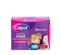 Calpol Sugar Free Suspension 2+ 5ml 12 Sachets 12 Sachets